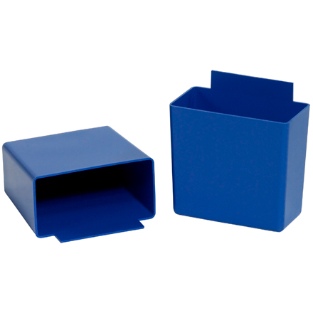 3 <span class='fraction'>1/4</span> x 1 <span class='fraction'>3/4</span> x 3 Blue Shelf Bin Cups