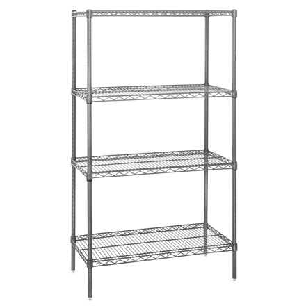 48 x 12 x 63" - 4 Shelf Wire Shelving Starter Unit