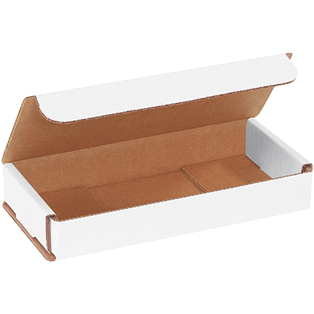 7 x 3 x 1" White Corrugated Mailers