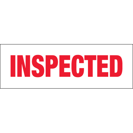 2" x 110 yds. - "Inspected" (6 Pack) Tape Logic<span class='rtm'>®</span> Messaged Carton Sealing Tape